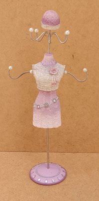 Maniquí/joyero resina. 32x15