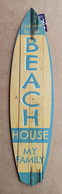 Letrero tabla surf madera. Ref 14731. 48x12