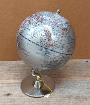  Globo terráqueo base metal. Ref 58727. 20x14