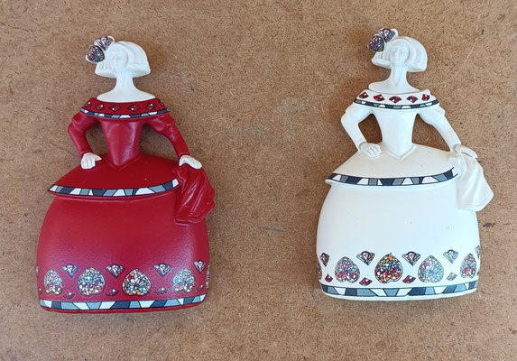 Nadal. Imanes meninas resina. Ref 763645TXS y 763045TXS. 9x6x2