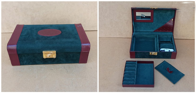 Joyero serraje. Ref 88246. 24x15x7,5