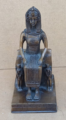 Figura egipcia bronce. Ref BR33. 20x9x9