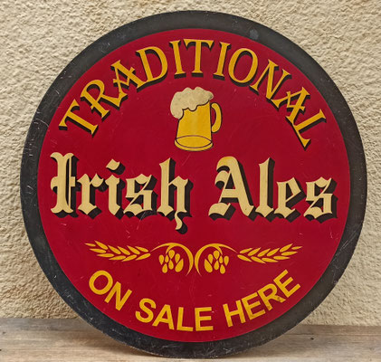 Chapa pared Irish ales. 