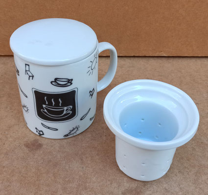 Taza para infusiones cerámica. Ref 7270