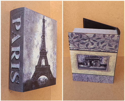 Caja libro París. Ref 75767. 35x26x9