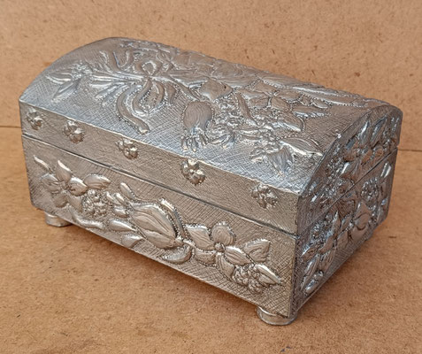 Caja madera estañada. Ref CR048. 17x11x10