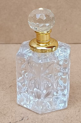 Frasco perfume cristal. Ref MLPF0009. 7x4