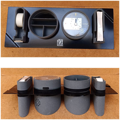 Organizador de escritorio con reloj. Ref ESG908. 33x13x12