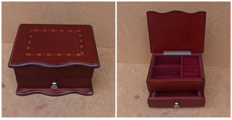 Joyero madera. Ref 504010824. 18x14x11