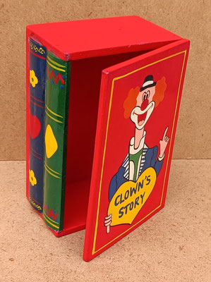 Caja madera payaso. Ref 527212. 16x10x7