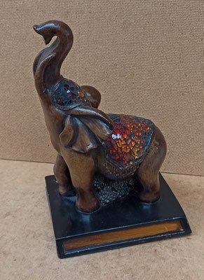 Sujetalibros elefante bronce. Ref 361120