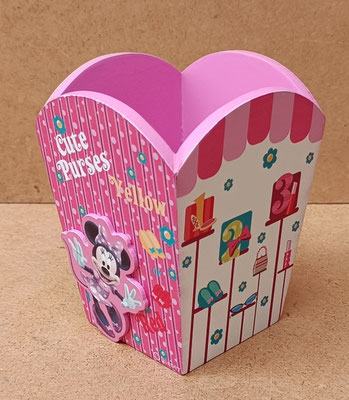 Cubilete madera Minnie. Ref 31309. 10x8