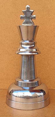 Rey ajedrez aluminio. Ref 17232. 25x12