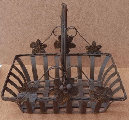 Cesta de metal. Ref 39256. 29x21x24