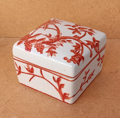 Caja porcelana. Ref 1399280.  9,5x9,5x7