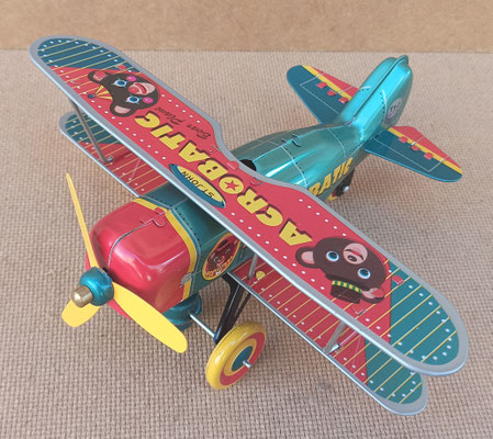 Avión acrobático oso. Ref 1455. 18 cms