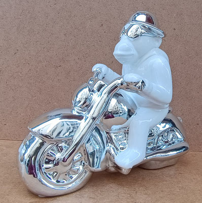 Mono moto cerámica. Ref 61701. 25x27x10