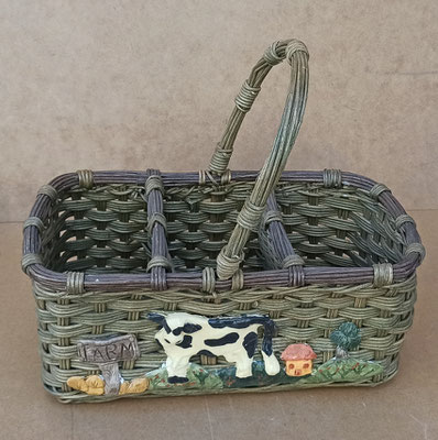 Cesta vaca. 30x30x16