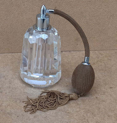 Perfumera cristal con pera. Ref 37294. 14x7