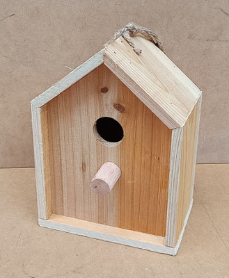 Casa para pájaros madera natural. Ref 31506. 20x14,5x8