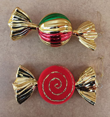 Adorno para árbol "caramelos" cristal
