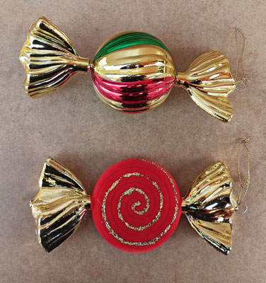 Adorno para árbol "caramelos" cristal
