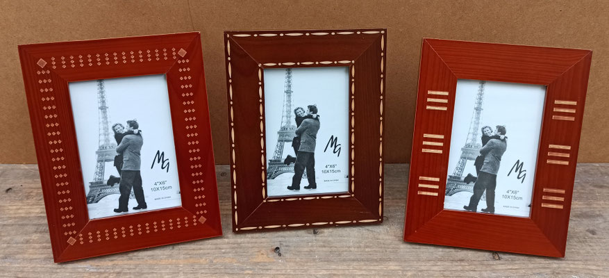 Portafotos madera. Ref 8429257000922/8429257000649/8429257001134. 17x22