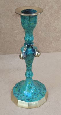 Portavelas bronce. Ref E03. 16x7. Pareja disponible 