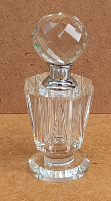 Botella perfume cristal. Ref 31574. 9,50x7x4