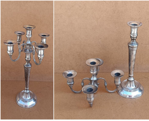 Candelabro 1/5 brazos. Ref 3922. 53x33. 3 disponibles