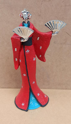 Figura geisha. Ref 35936P. 30x15x8