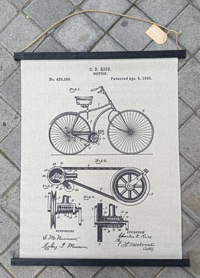 Lienzo bicicleta. Ref 27598. 65x80