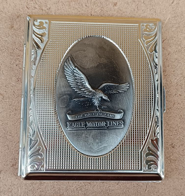 Pitillera aluminio Harley Davidson relieve. Ref 3023053. 10x8x1