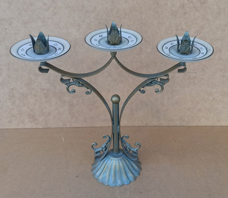 Candelabro 3 brazos. Ref 300691. 38x37x12