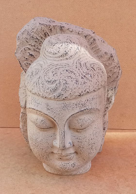 Cabeza Buda cerámica. Ref WFSD0094. 20x15x12