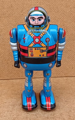 Astronauta azul. Ref MS650. 14 centímetros 