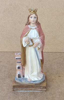Santa Bárbara resina. Ref 12/074.  14x6x4