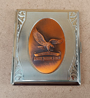Pitillera aluminio Harley Davidson relieve. Ref 3023027. 10x8x1