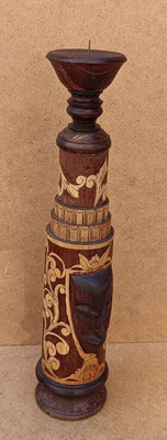 Velero tribal madera. Ref BAL0144.  35x8