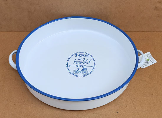 Bandeja metal esmaltado. Ref 1432. 36x31x5