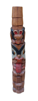 Totem madera maciza. Origen Tailandia. 126x17x18