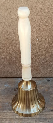 Campana de mano latón y resina. Ref 1225157A. 12,5x5