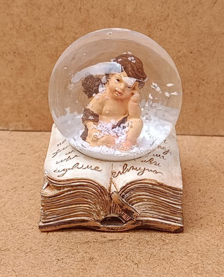 Bola de nieve angelito resina. Ref 25096285. 6,5x5x4,5