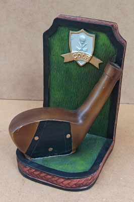Sujetalibros resina golf. Ref 10/533