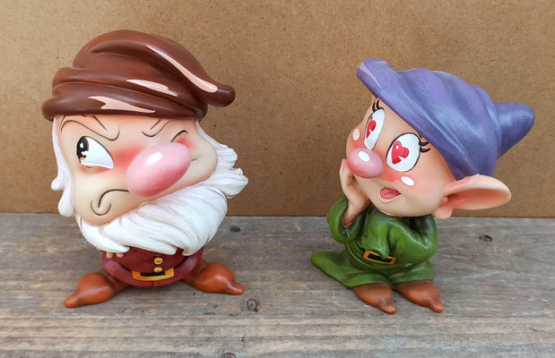 Miss Mindy. Figuras resina Blancanieves y los 7 enanitos