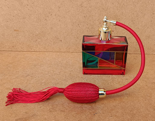 Perfumera cristal Zecchin style Murano. Hecho en Italia. 12x8x4