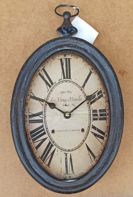 Reloj oval gris. Ref 1210. 20x40