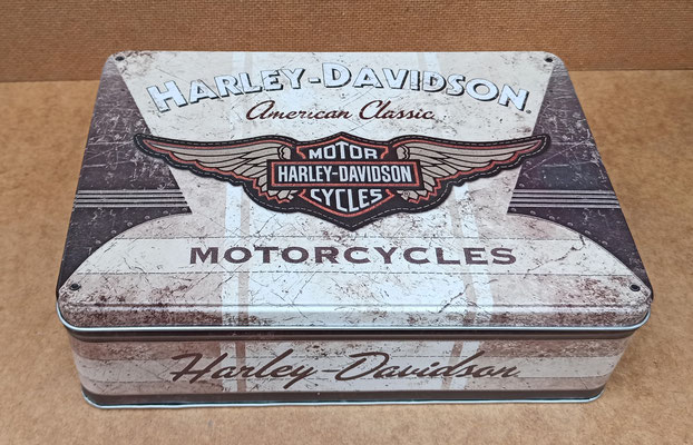 Caja metal Harley Davidson. Ref 7921. 23x16x7