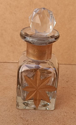Frasco cristal con tapa. Ref 48517. 8,5x3,5
