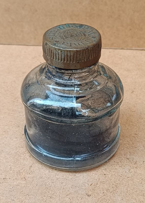Frasco de tinta Waterman antiguo. Ref GOY5. 8x6